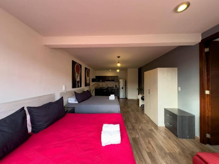 Apartamento Loft Moderno Con Dos Camas King En Zona Boulevard *
